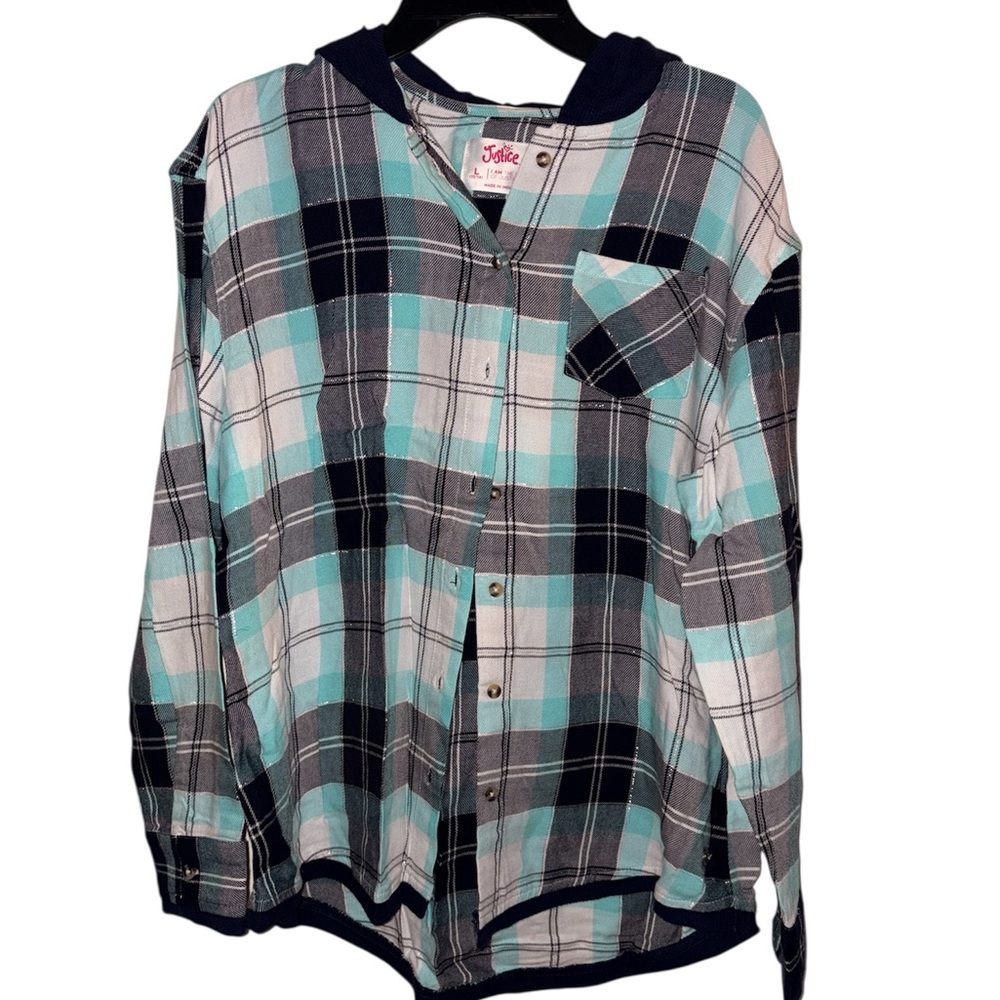 Justice size 12/14 hooded shirt